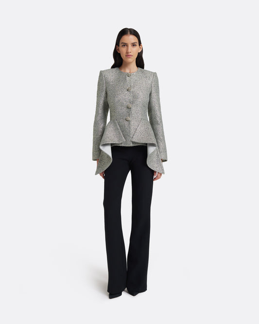 Perla Jacket in Silvery Grey