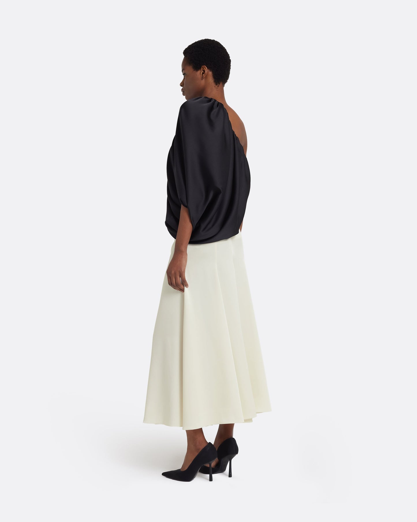 Nuala Skirt in Sorbet with Coated Tweed Belt