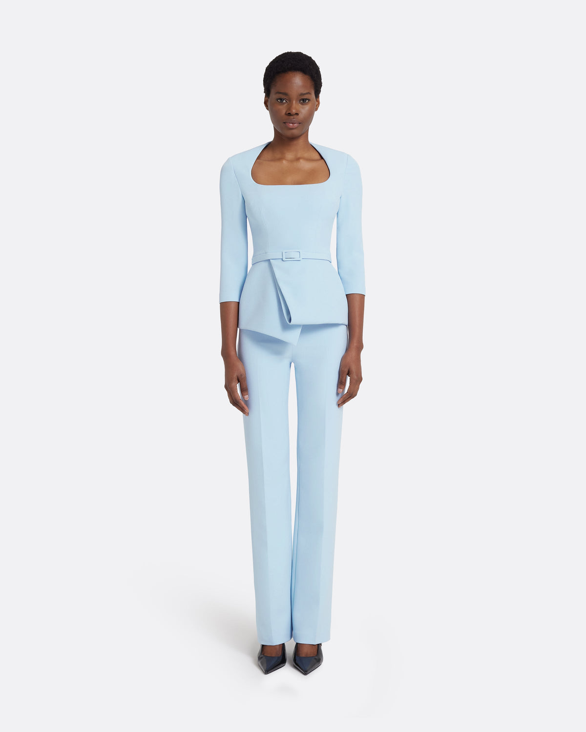 Shira Top in Pale Blue