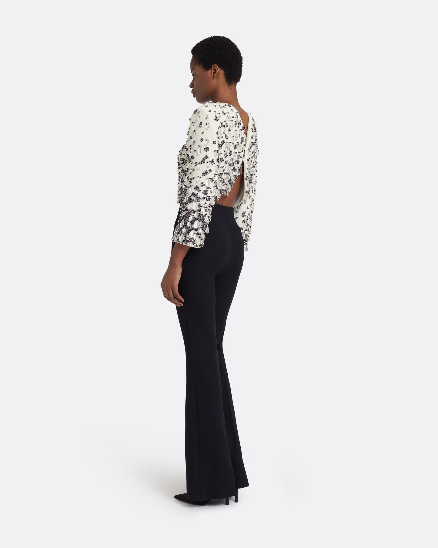 Astra Top in Ivory with Embellishment
