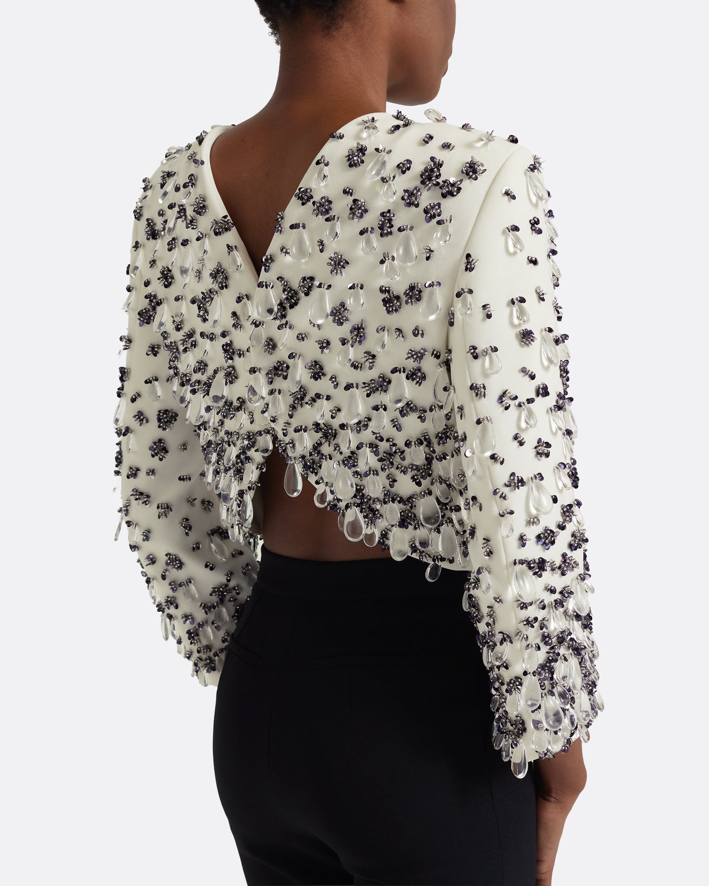 Astra Top in Ivory with Embellishment