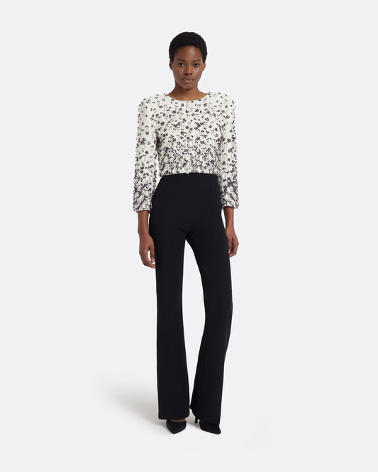 Astra Top in Ivory with Embellishment