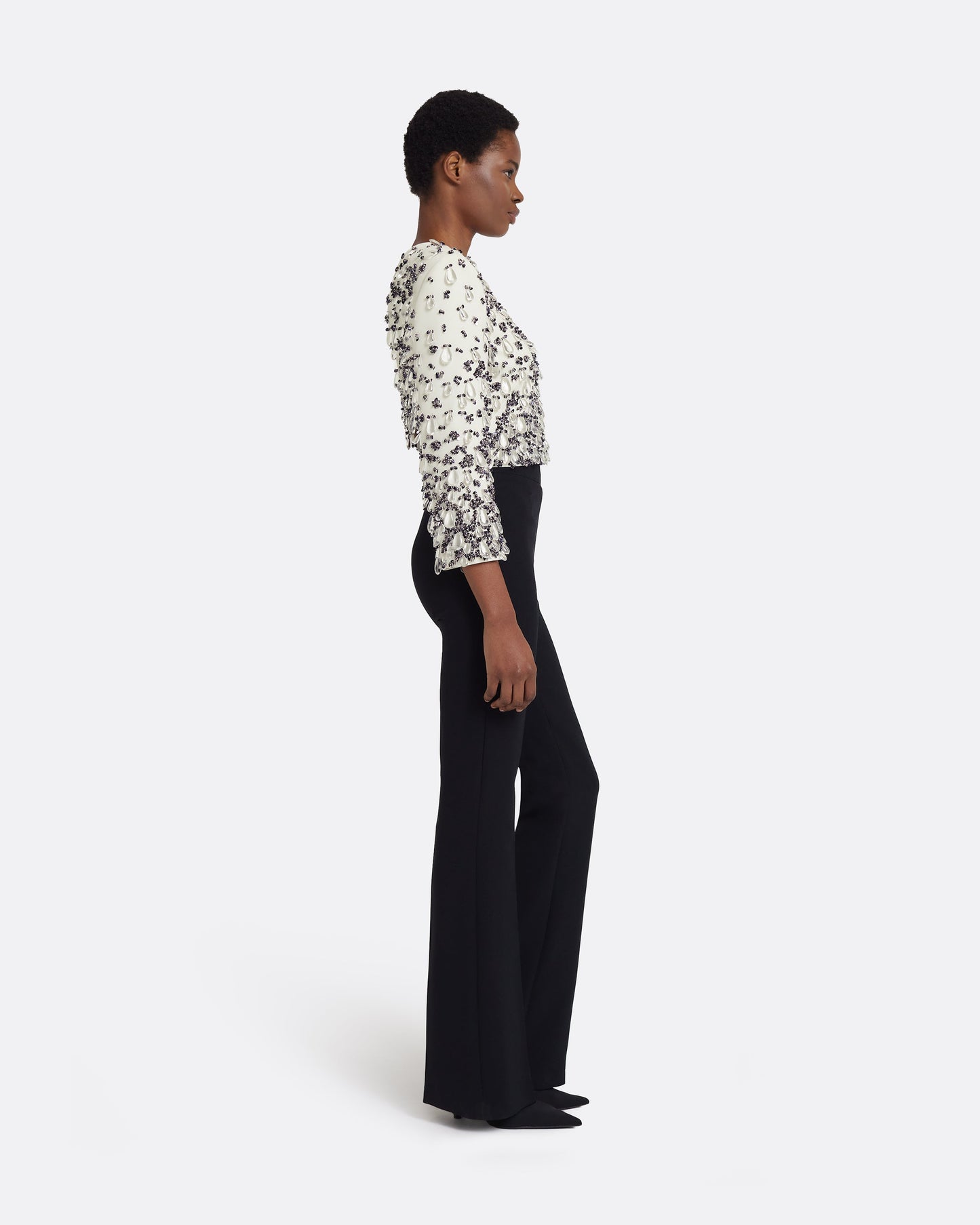 Astra Top in Ivory with Embellishment