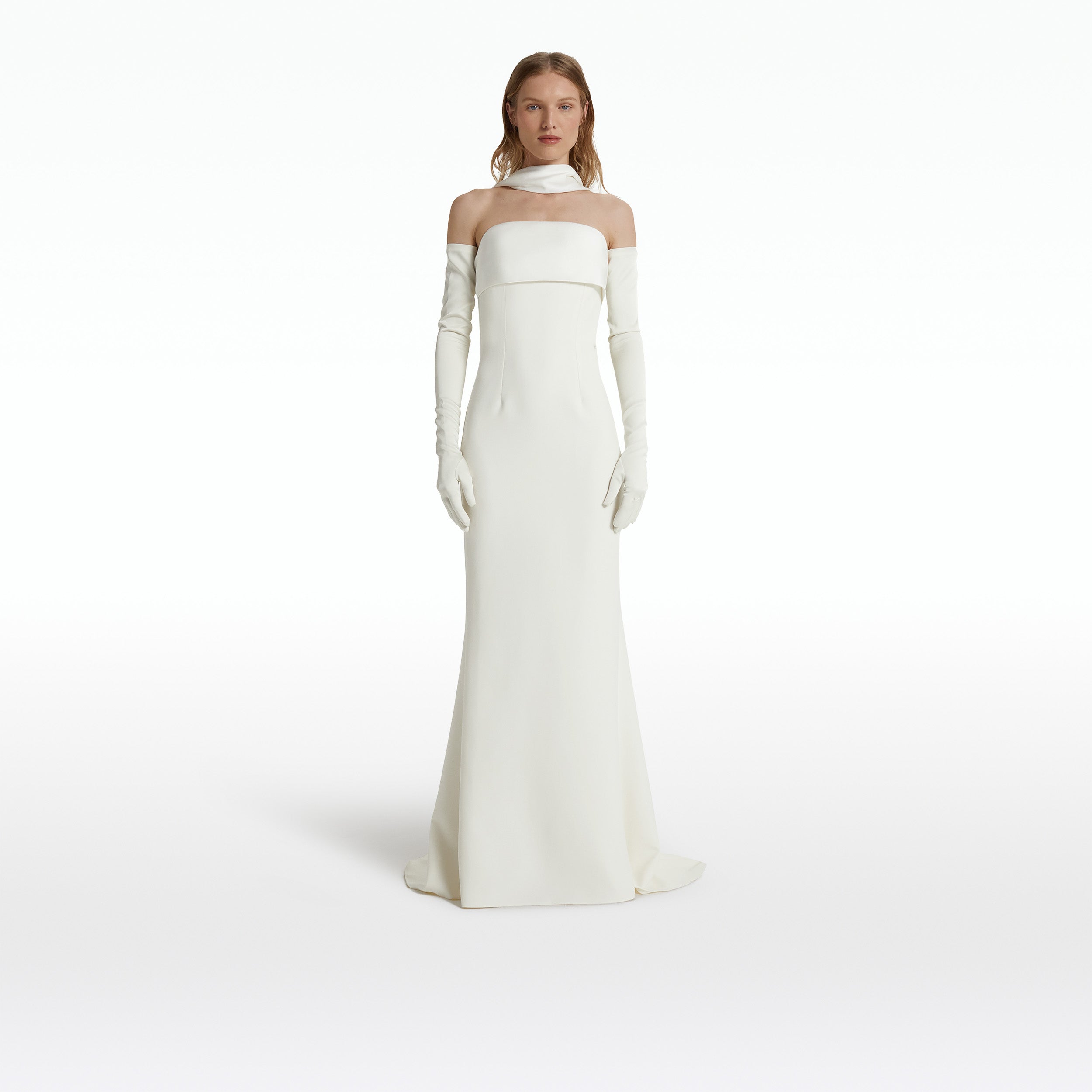 Roshana Ivory Long Dress