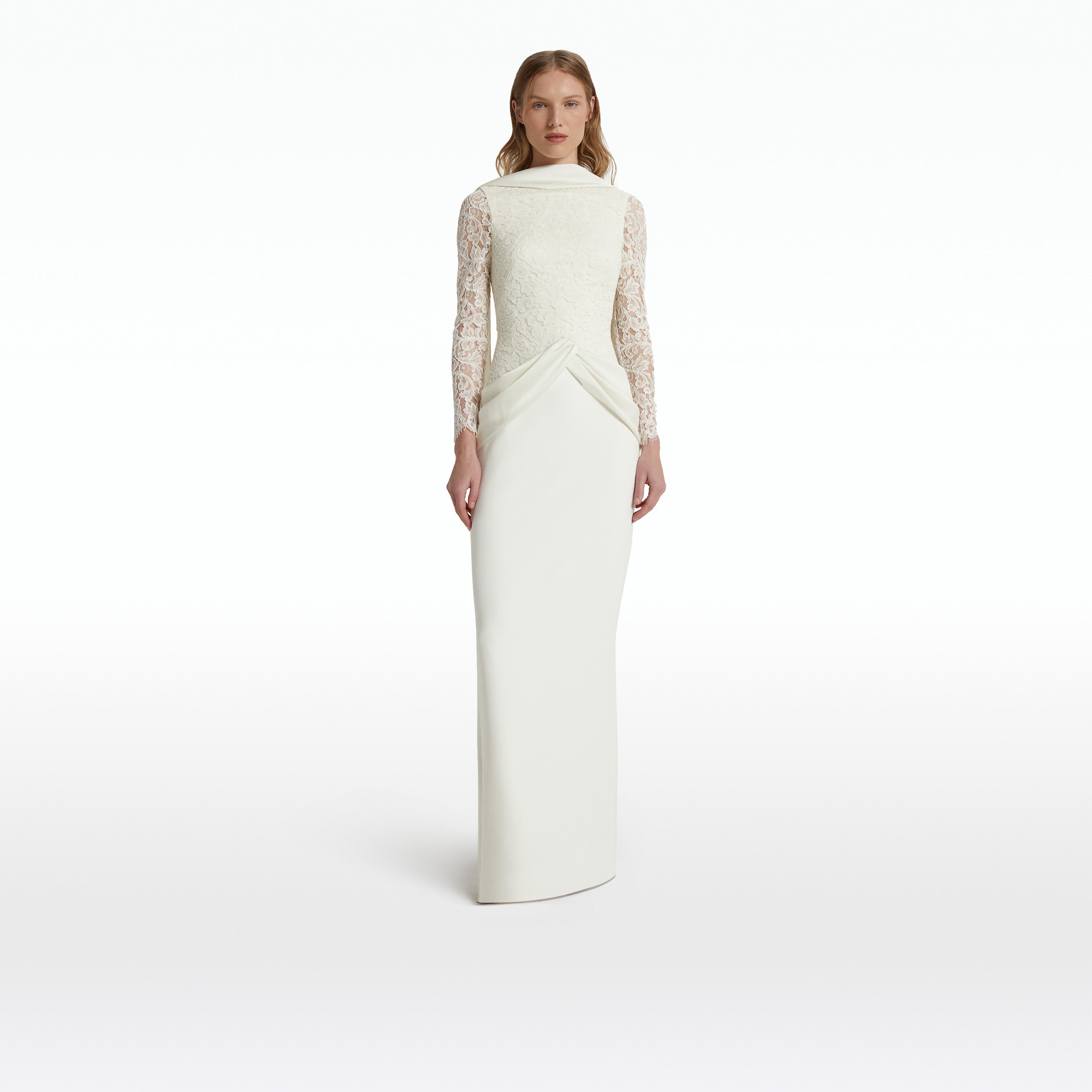 Serryna Ivory Long Dress