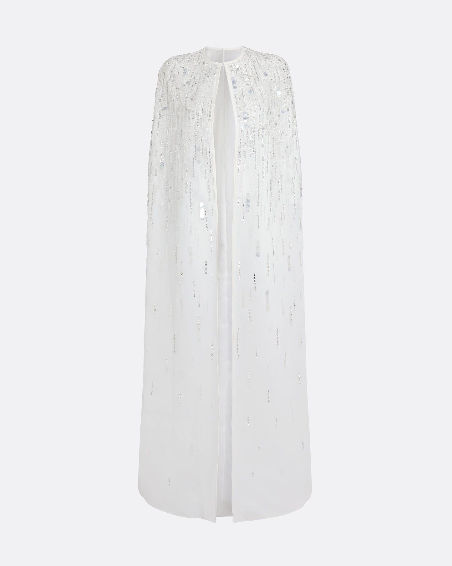 Greta Cape in Ivory with Crystal Embellishment