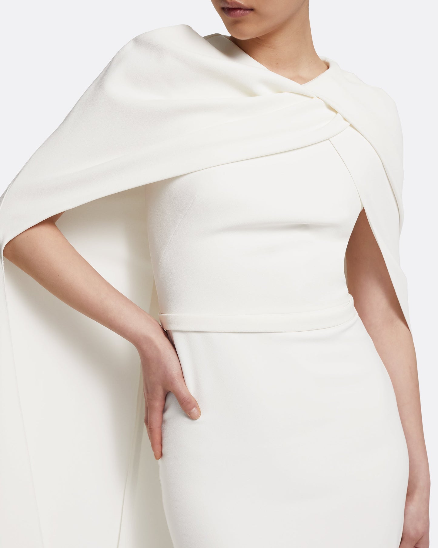 Oria Midi Dress in Ivory