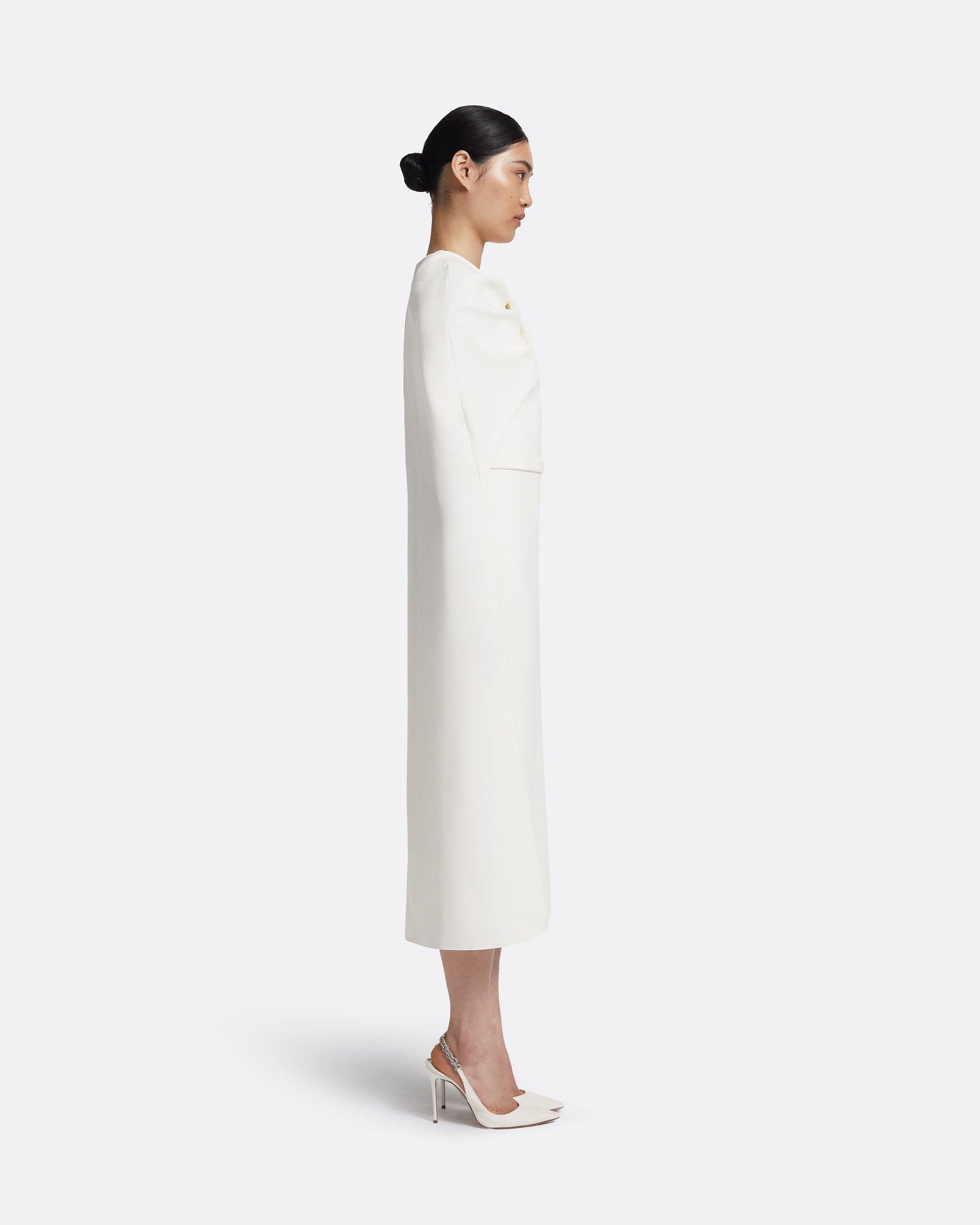 Oria Midi Dress in Ivory