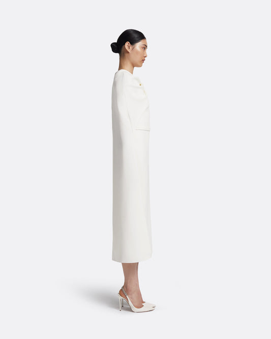 Oria Midi Dress in Ivory