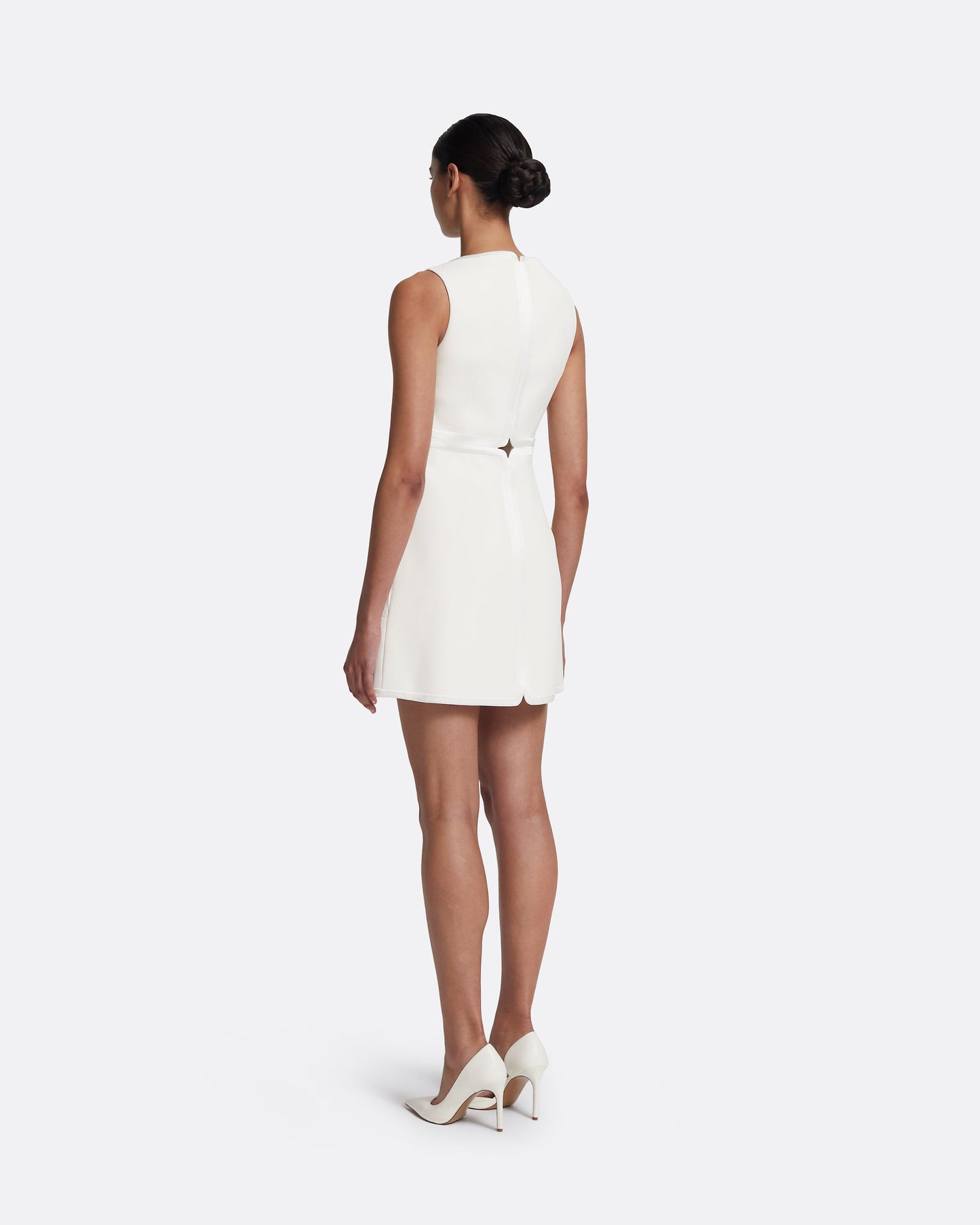 Isra Short Dress in Ivory