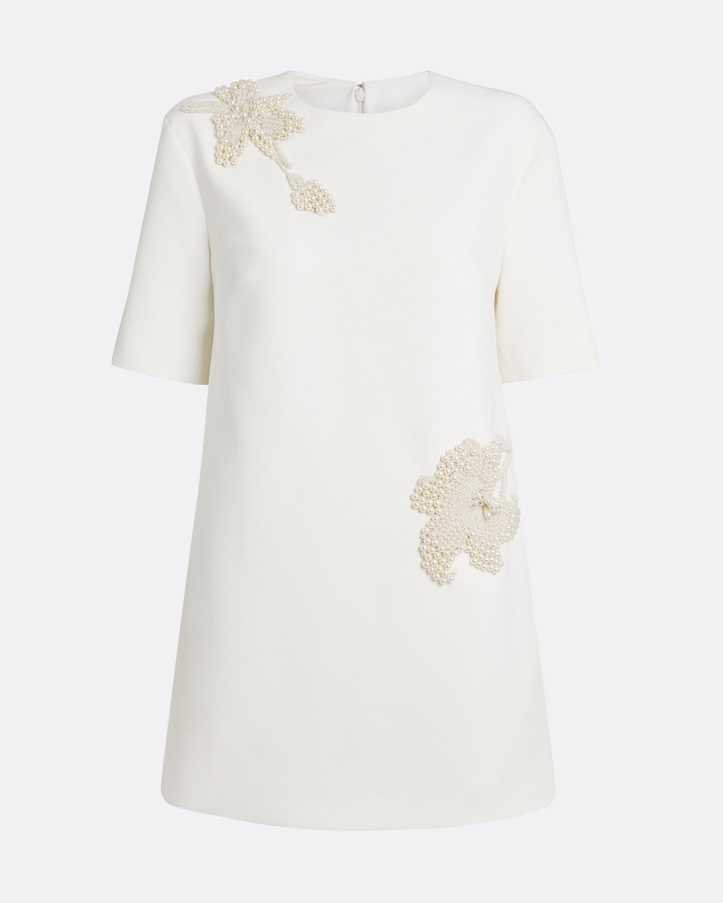 Ripley Short Dress in Ivory with Pearl