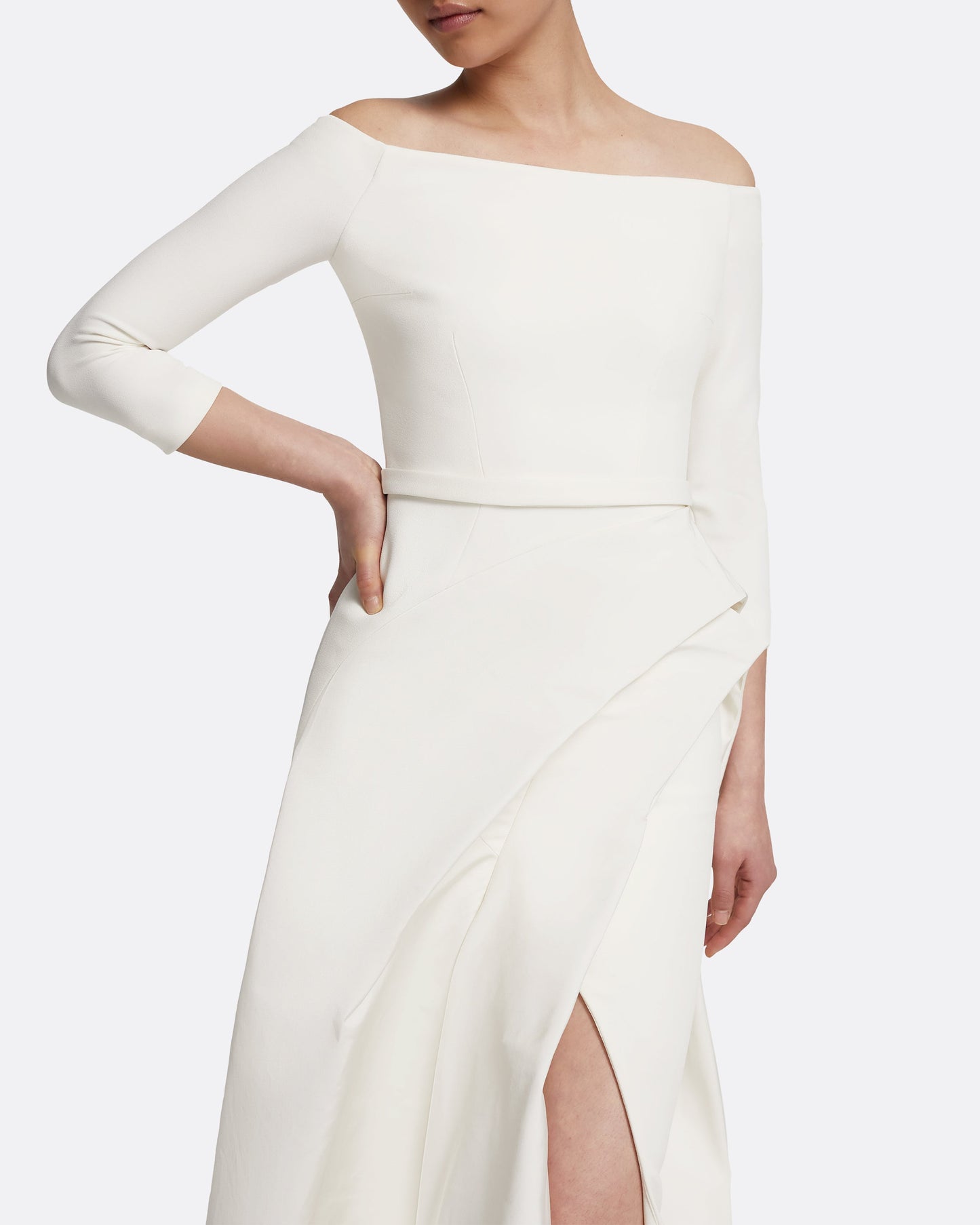 Nila Long Dress in Ivory