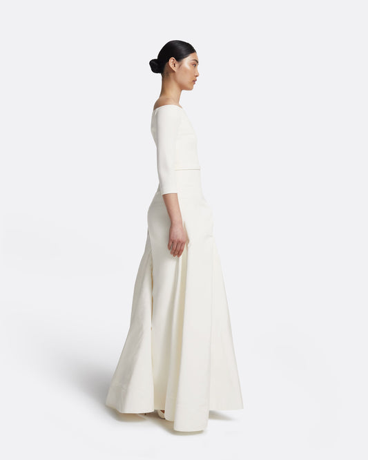 Nila Long Dress in Ivory