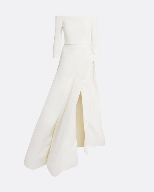 Nila Long Dress in Ivory