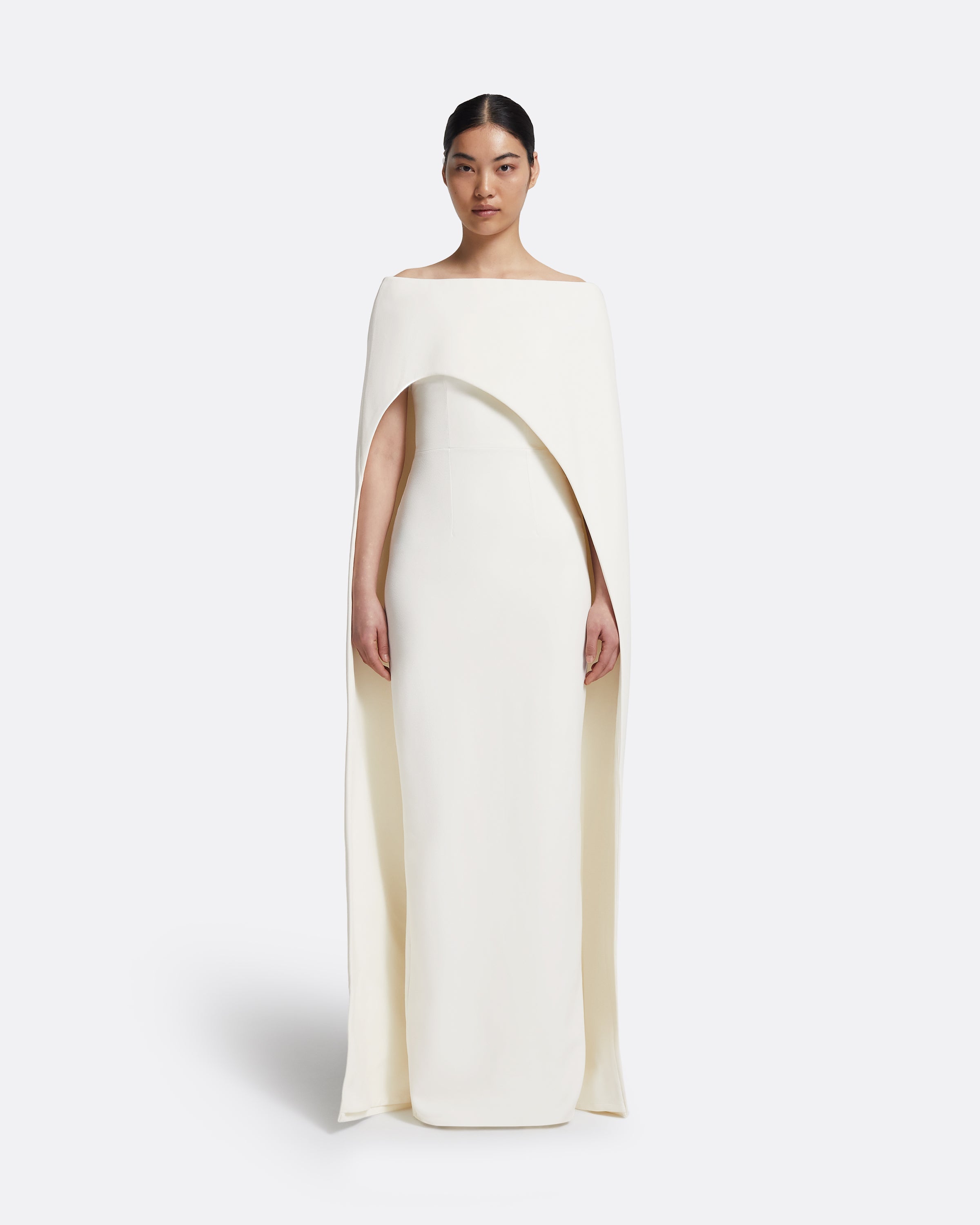 Azrael Long Dress & Maddox Harness in Ivory – Maison Safiyaa USA