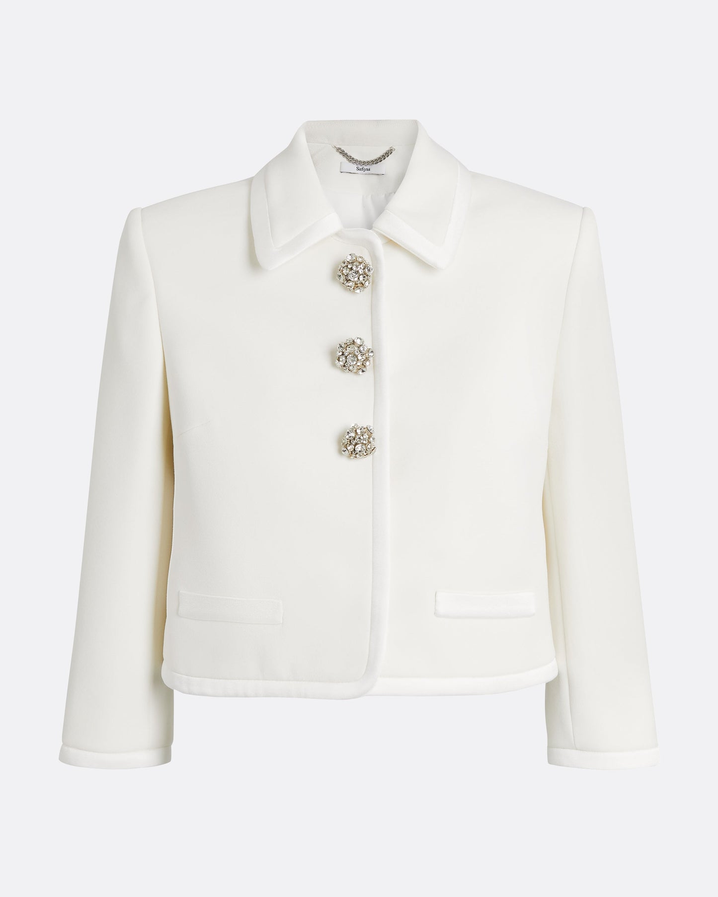 Niina Jacket in Ivory with Crystal
