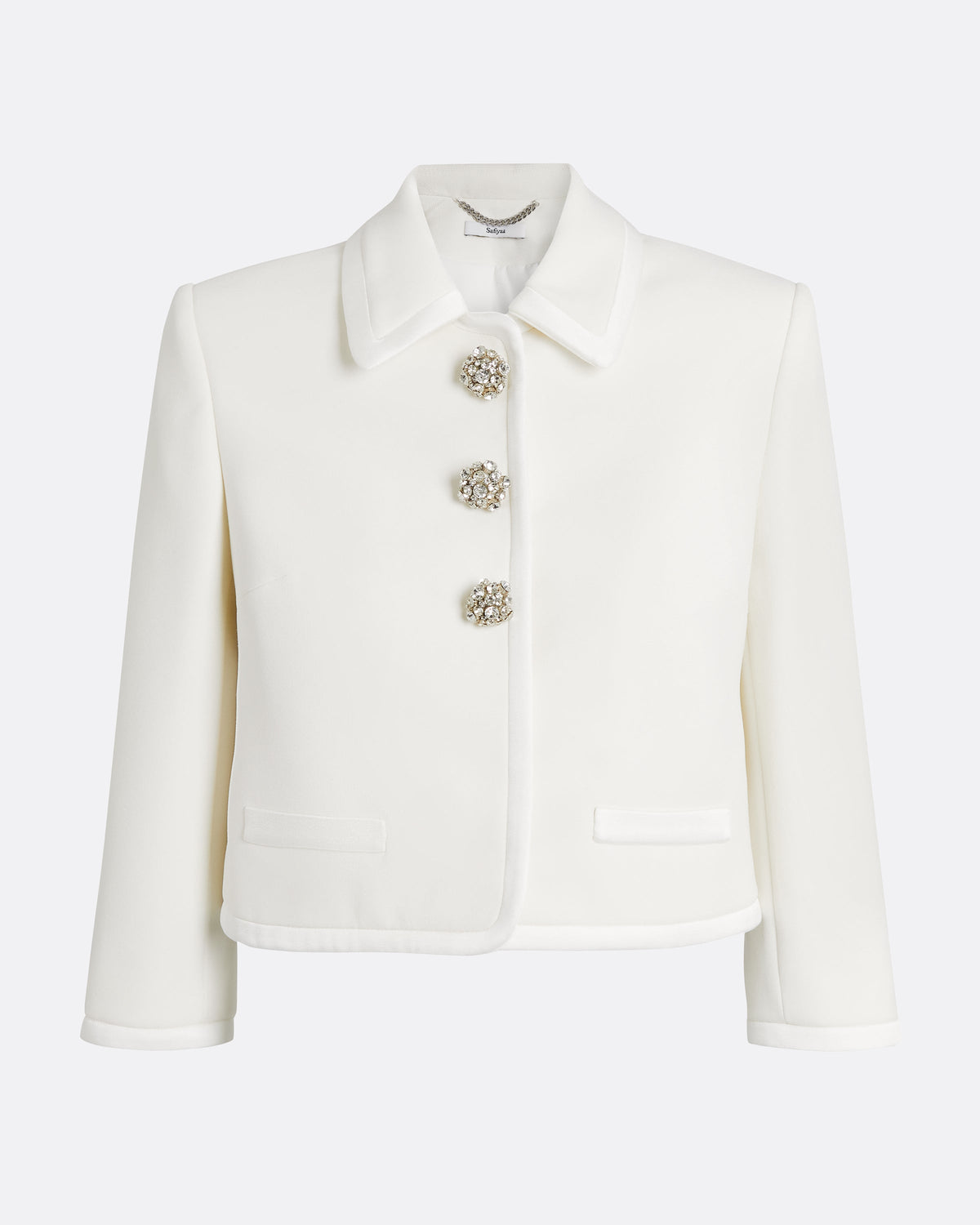 Niina Jacket in Ivory with Crystal