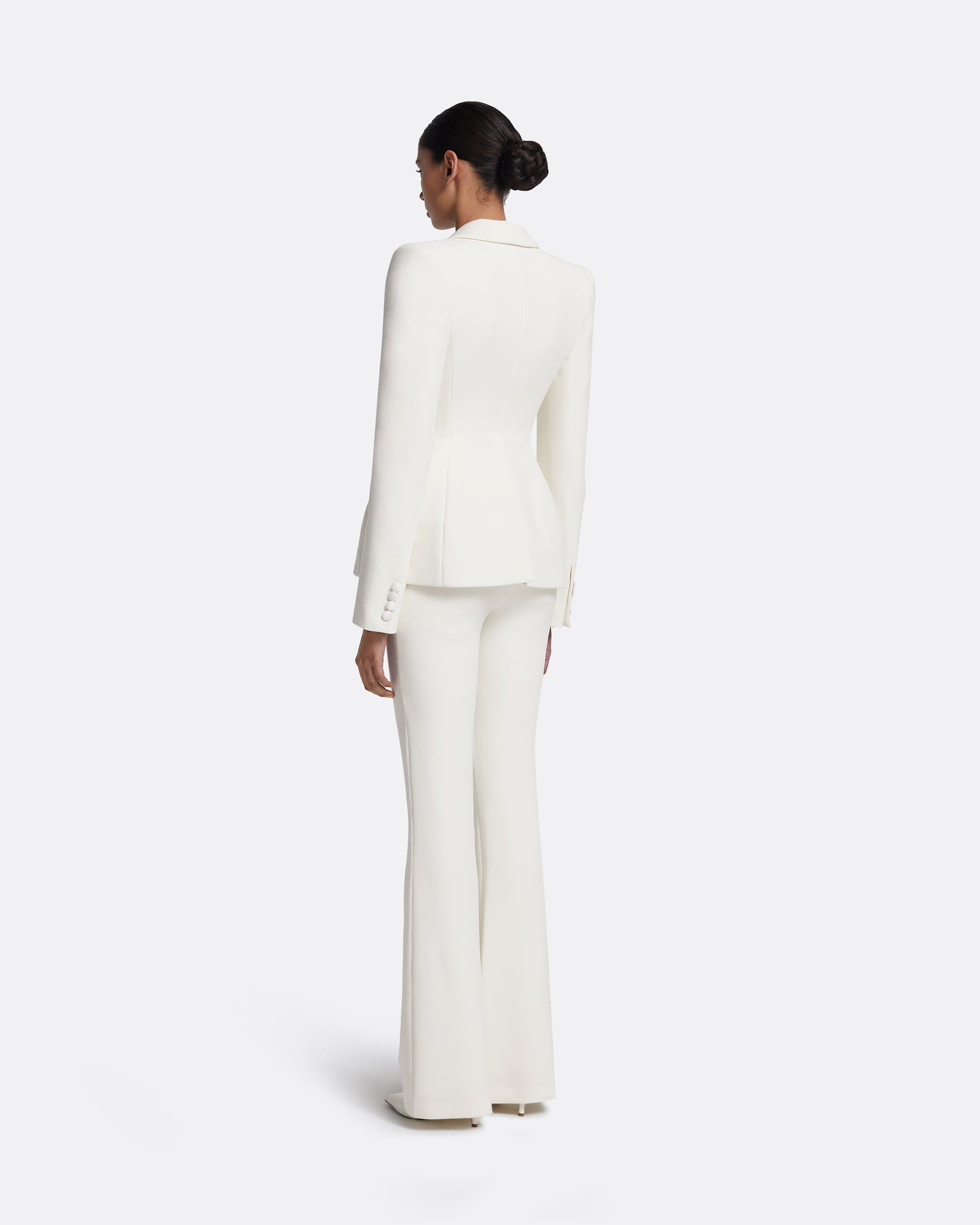 Gulsen Jacket in Porcelain on Ivory