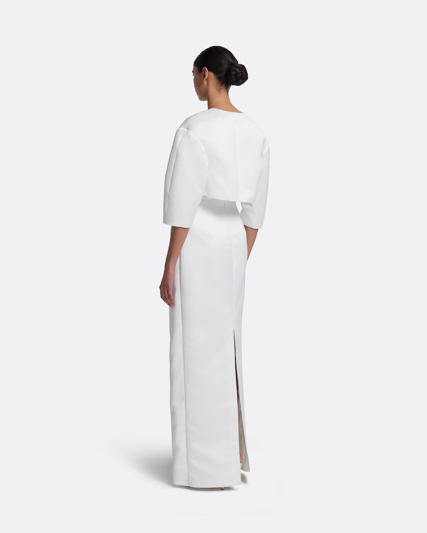 Misaki Long Dress in Porcelain