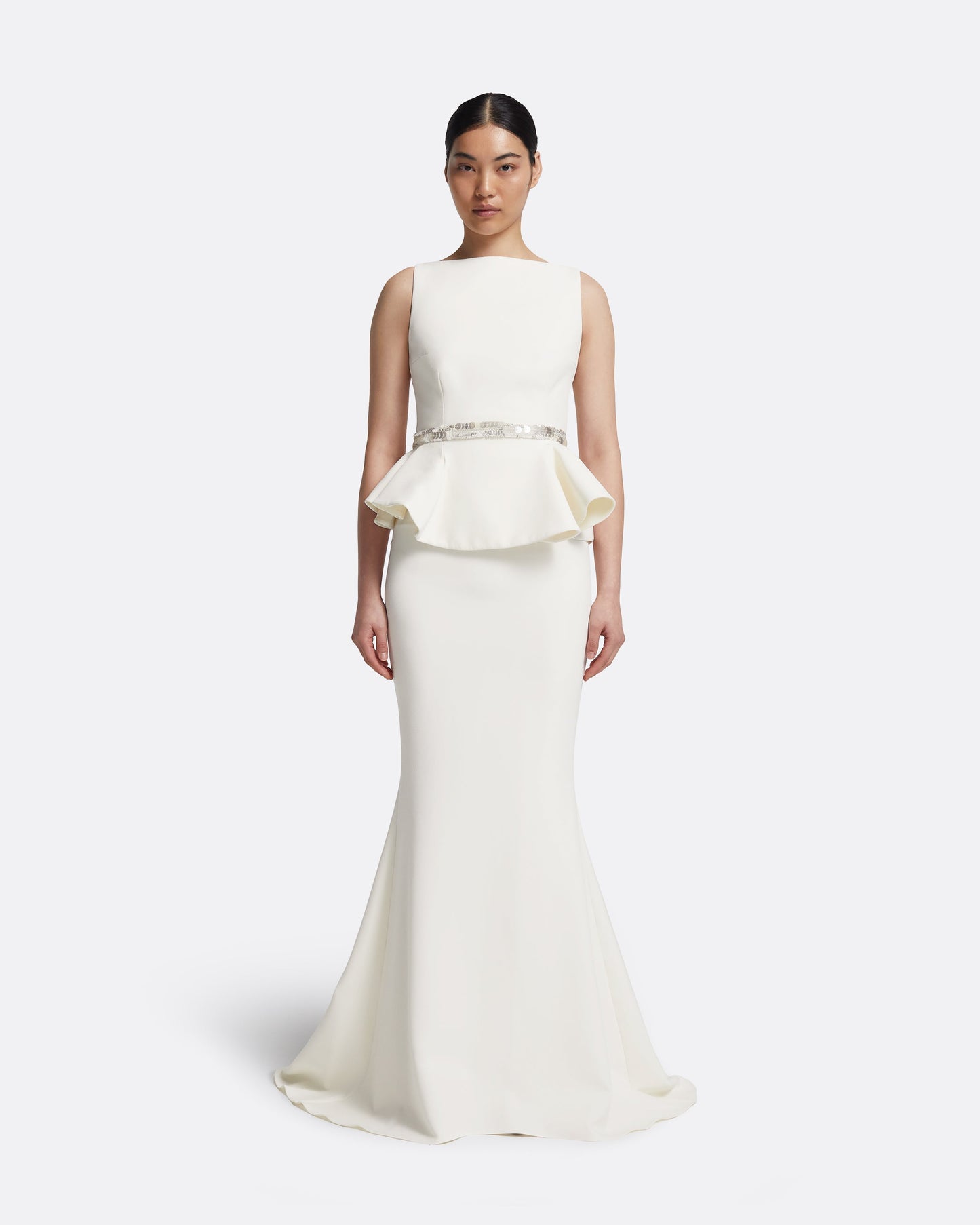 Komomi Top in Ivory with Crystal