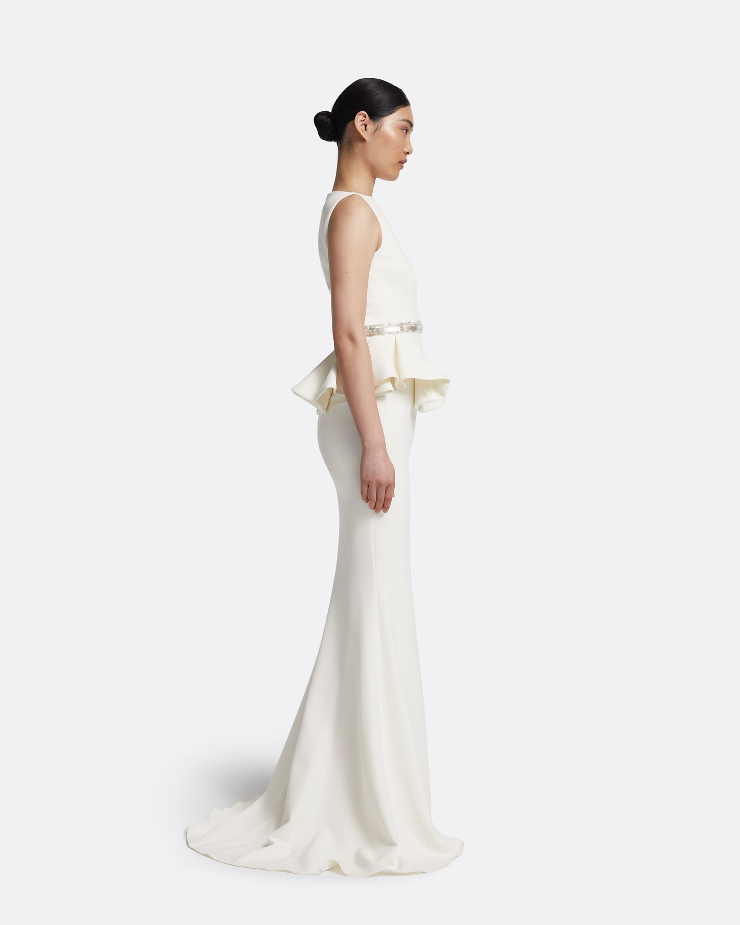 Komomi Top in Ivory with Crystal