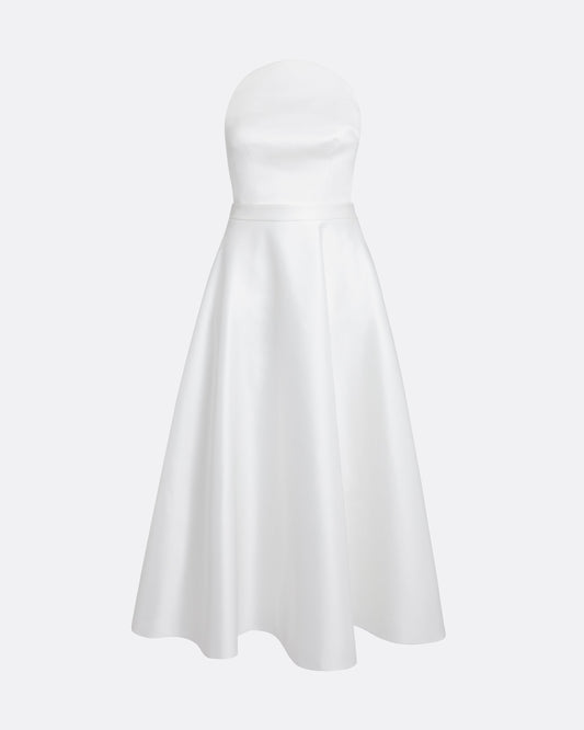 Lory Midi Dress in Porcelain