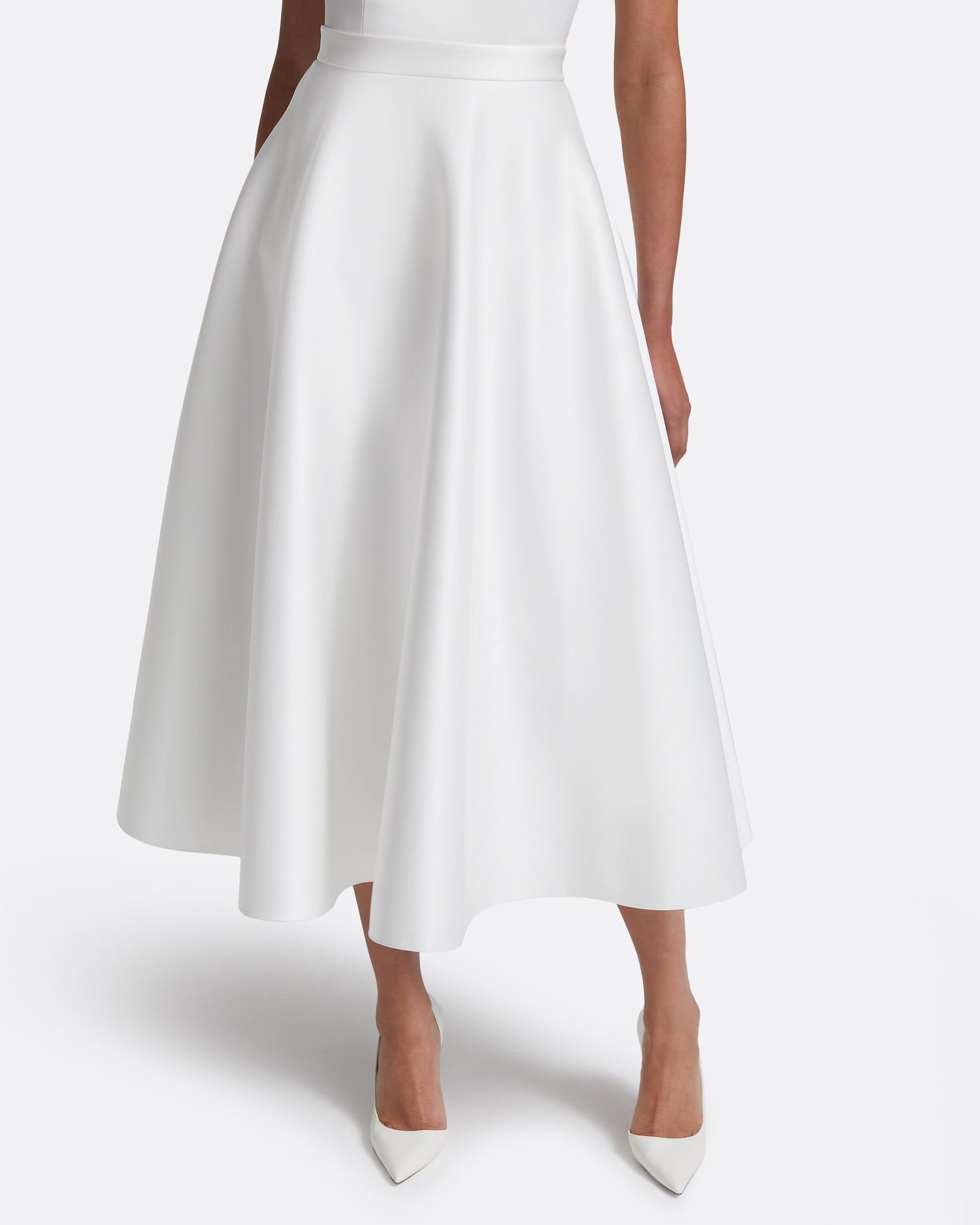 Lory Midi Dress in Porcelain