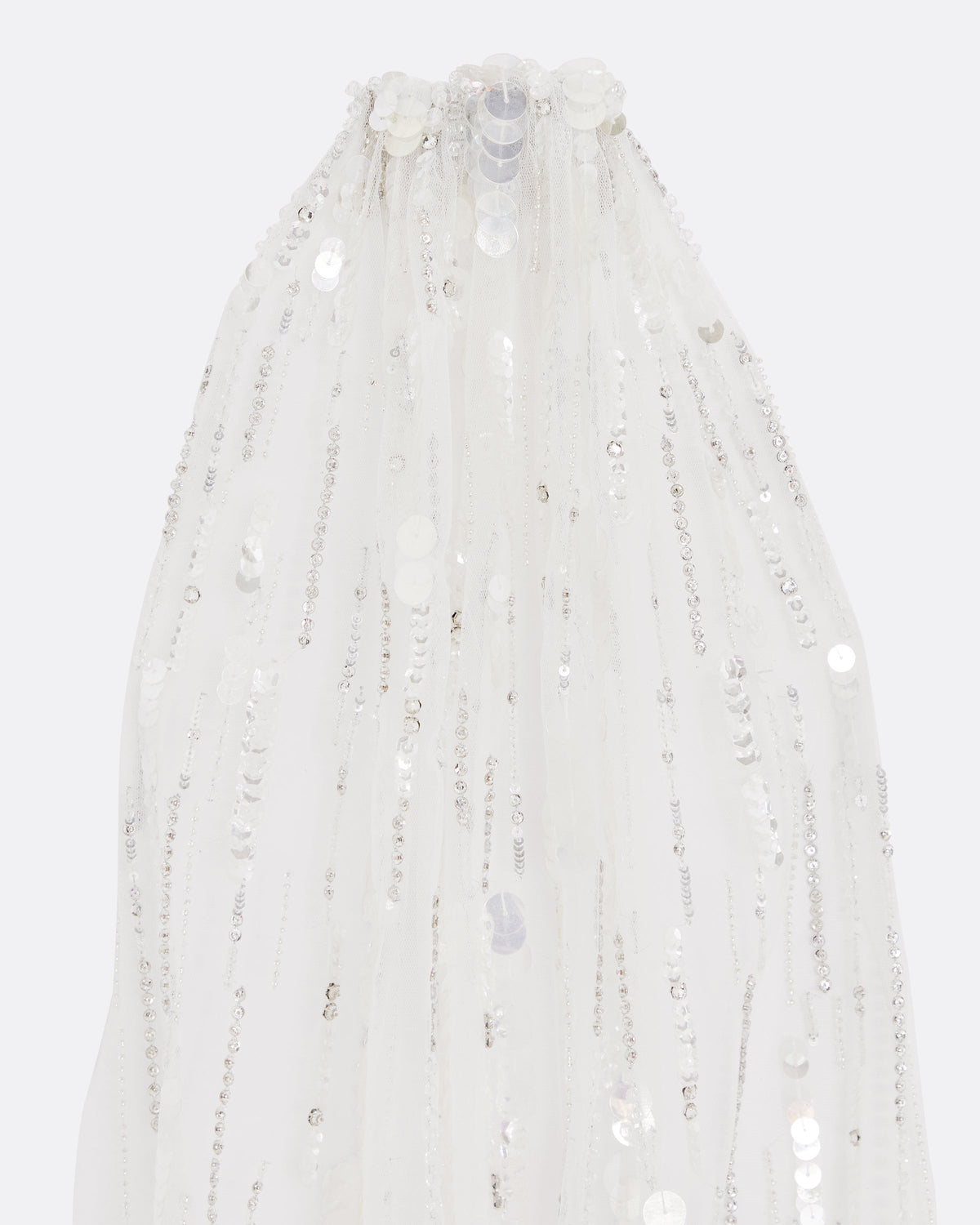 Edith Veil in Ivory with Crystal Embellishment