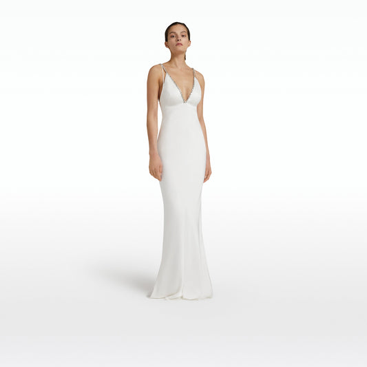 Bella Ivory Long Dress