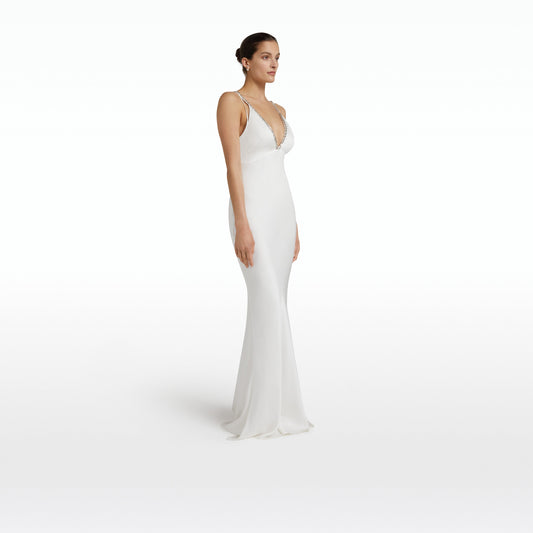 Bella Ivory Long Dress