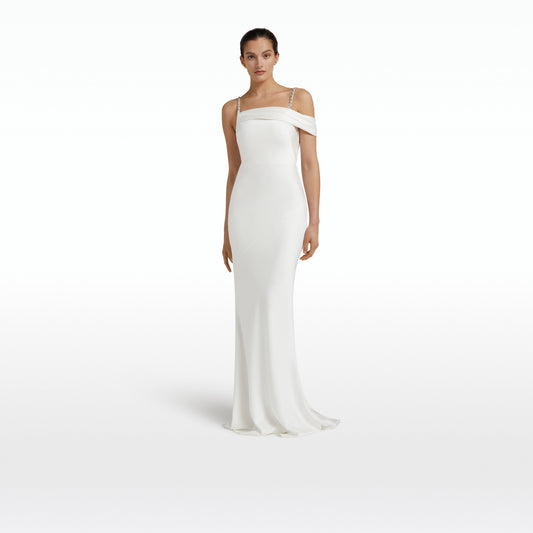 Brooke Ivory Long Dress