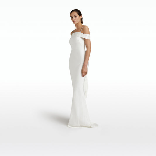 Brooke Ivory Long Dress