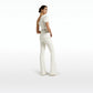 Xebe Ivory Top With Embroidered Belt