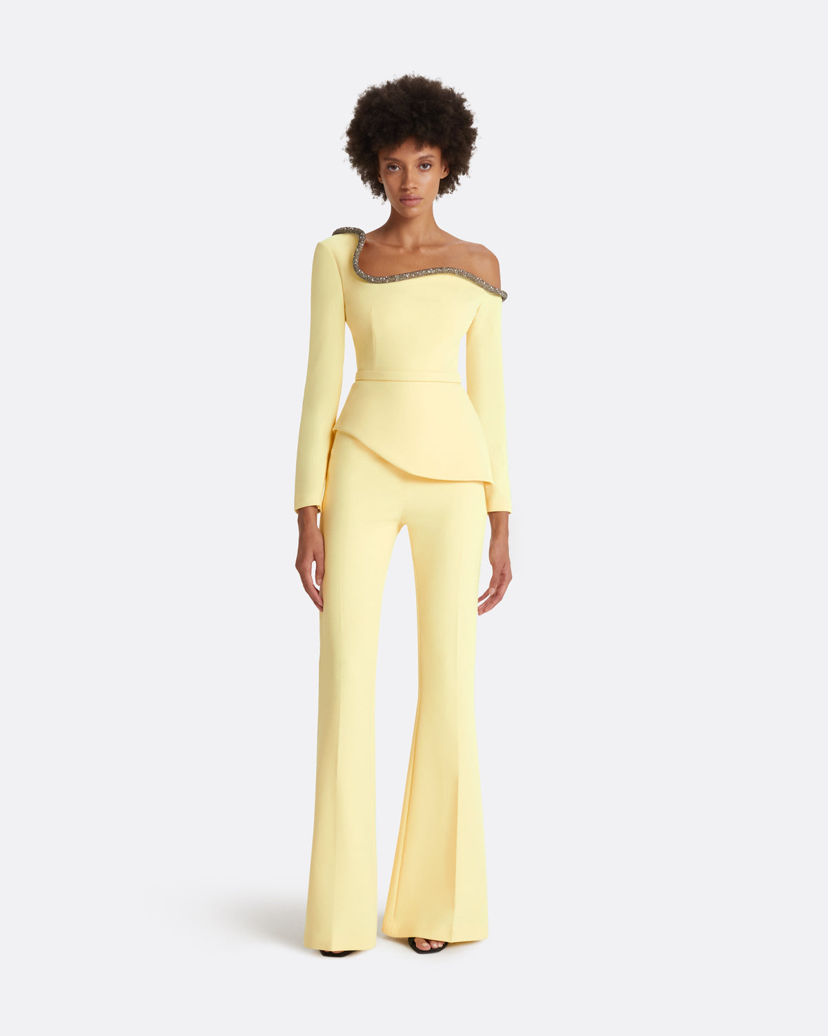Halluana Pale Yellow Trousers