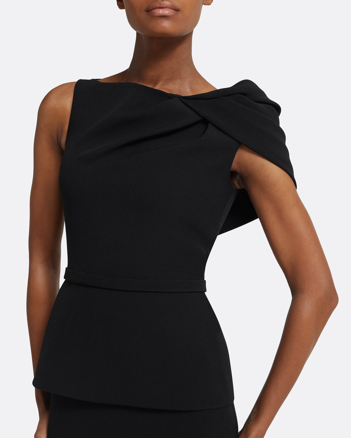 Mabila Black Midi Dress