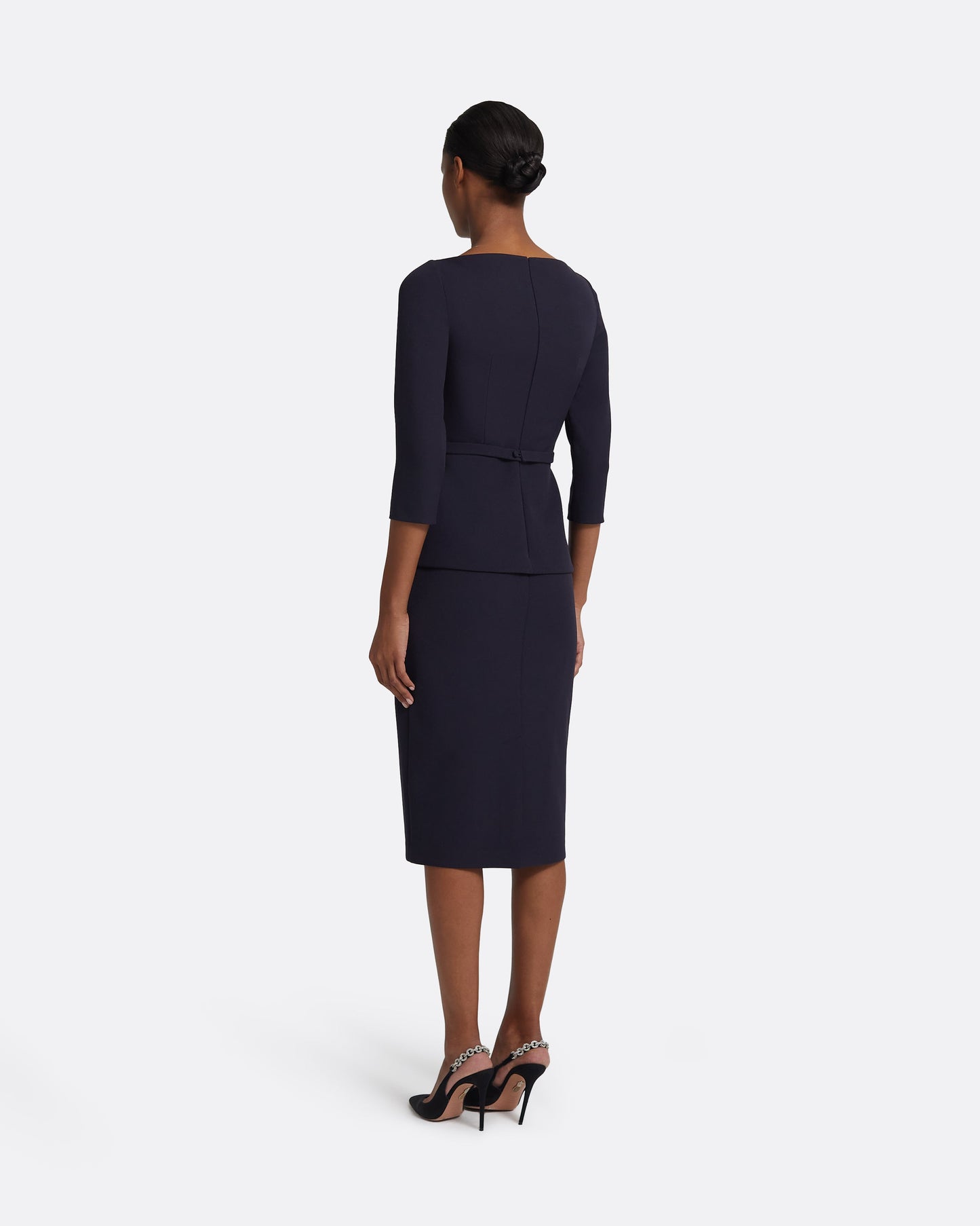 Rildanna Midi Dress in Midnight Navy