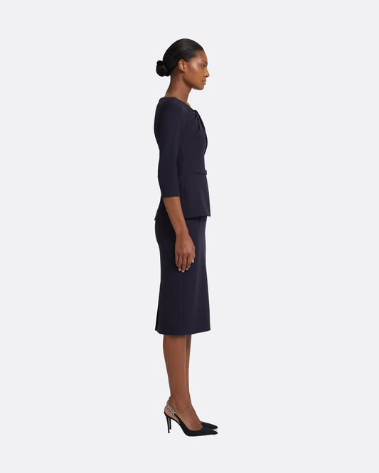 Rildanna Midi Dress in Midnight Navy