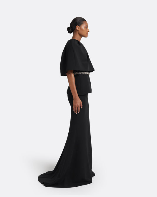 Alambra Long Dress in Black
