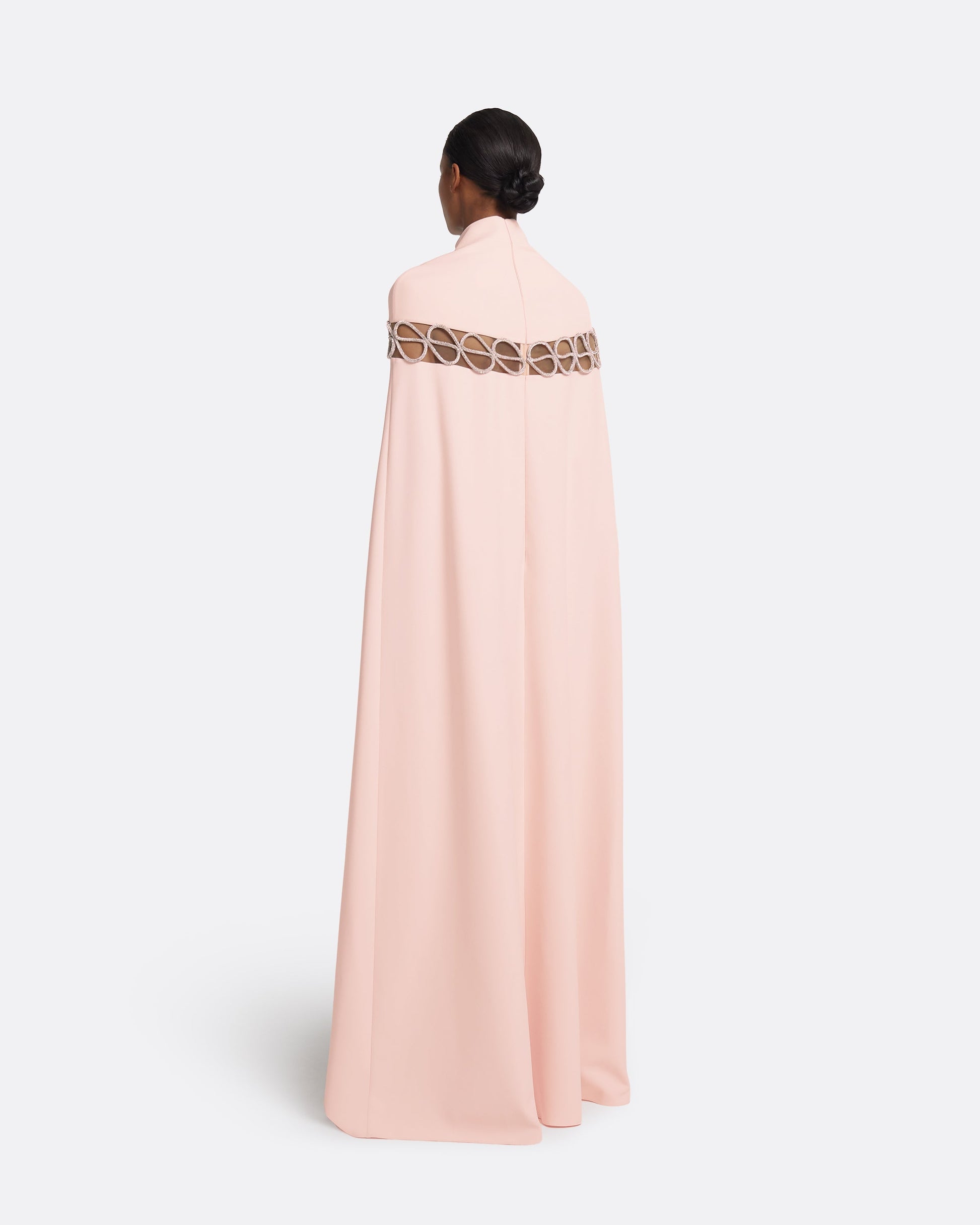 Coran Pale Pink Long Dress Maison Safiyaa USA Coran Pale Pink Long Dress Maison Safiyaa USA