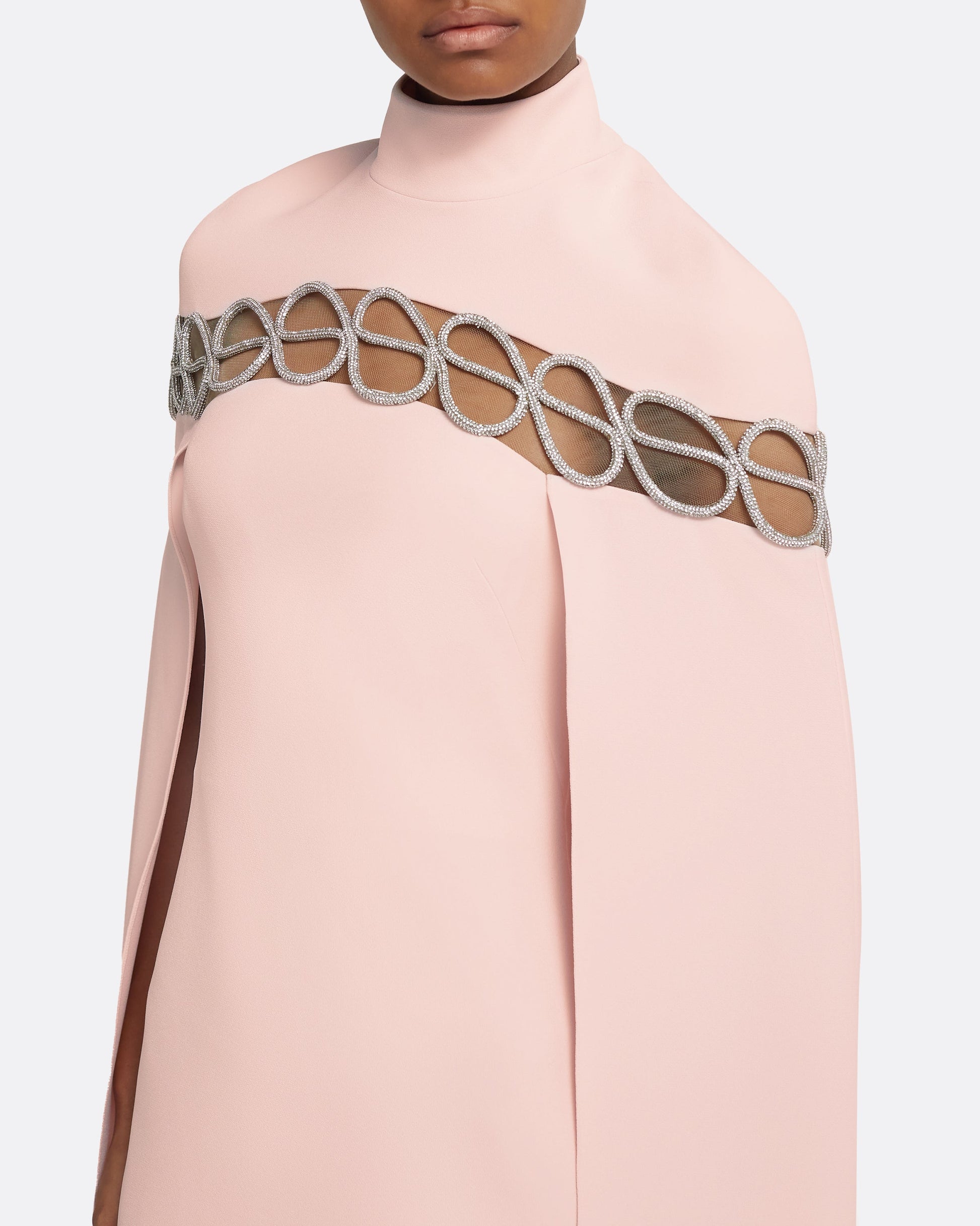Coran Pale Pink Long Dress Maison Safiyaa USA Coran Pale Pink Long Dress Maison Safiyaa USA