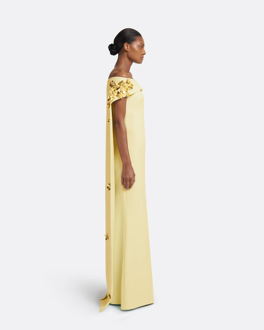 Arabella Harness With Soshin Dress in Pale Yellow