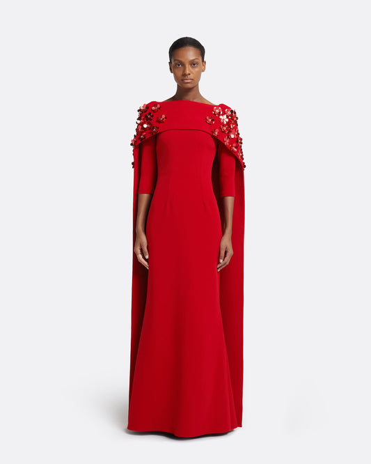 Isabella Harness With Soshin Dress in Cherry Red