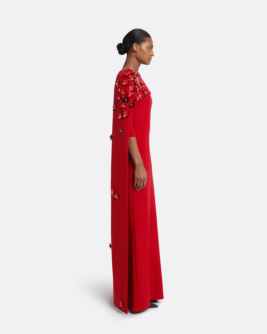 Isabella Harness With Soshin Dress in Cherry Red