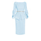 Alondra Pale Blue Midi Dress