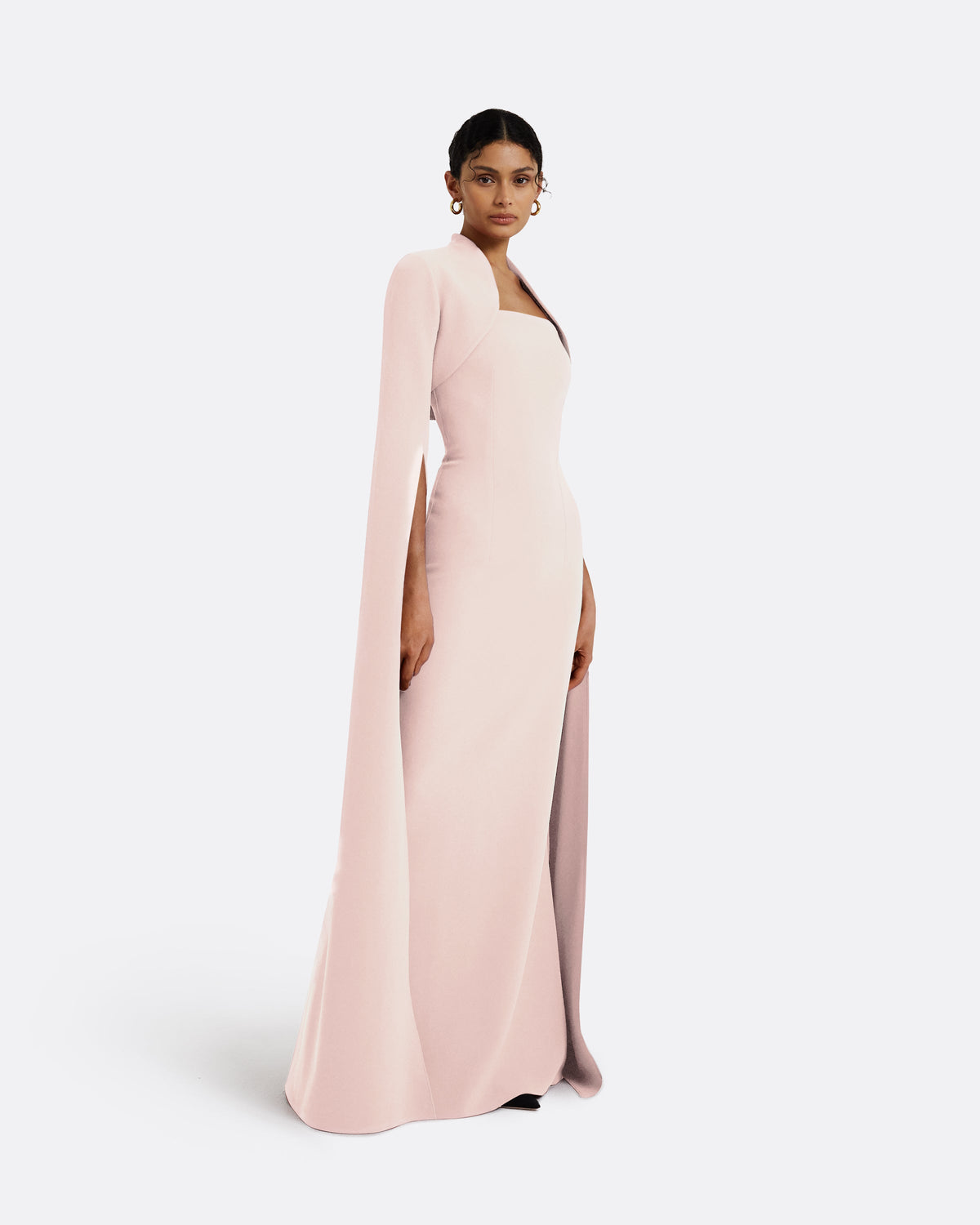 Amari Pale Pink Bolero With Soshin Dress