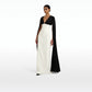 Angelina Ivory & Black Long Dress