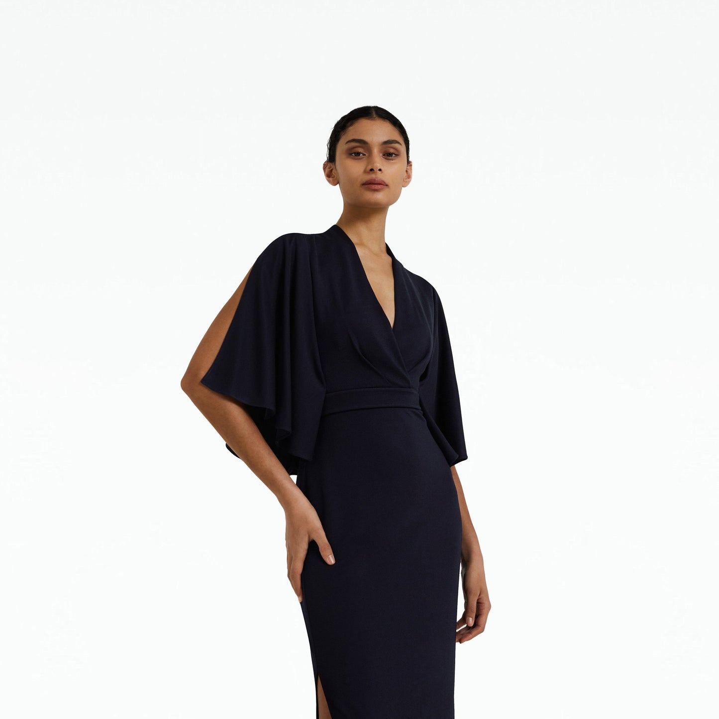 Oro Midnight Navy Long Dress