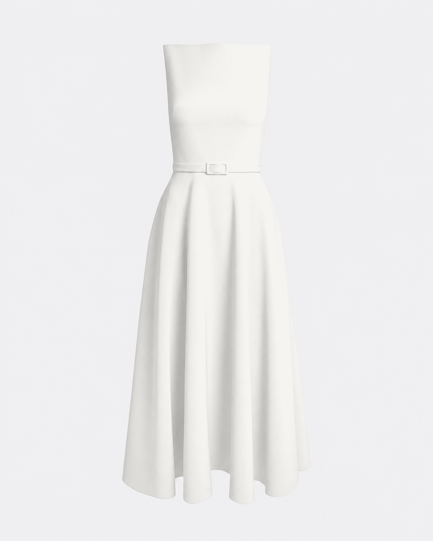 Ginny Midi Dress in Ivory
