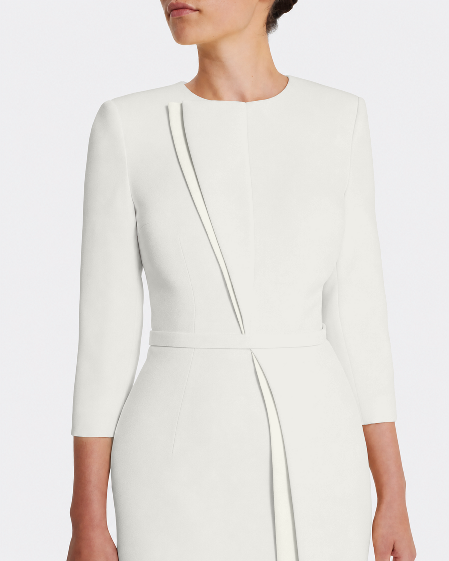 Vietta Midi Dress in Ivory