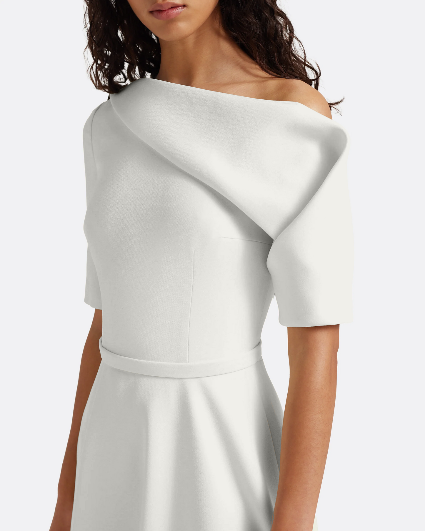 Melinda Midi Dress in Ivory